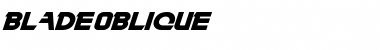 Download BladeOblique Regular Font Title Preview