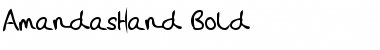 Download AmandasHand Bold Font Title Preview