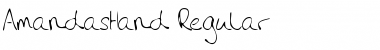 Download AmandasHand Regular Font Title Preview