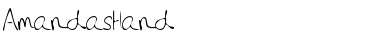 Download AmandasHand Regular Font Title Preview