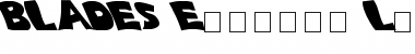 Download BLADES Extreme Lefty Regular Font Title Preview