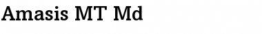 Download Amasis MT Md Regular Font Title Preview