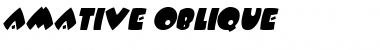 Download Amative Oblique Font Title Preview