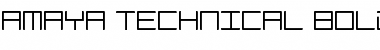 Download Amaya Technical Bold Regular Font Title Preview