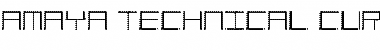 Download Amaya Technical Curve Regular Font Title Preview