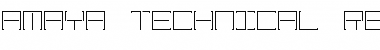 Download Amaya Technical Regular Font Title Preview