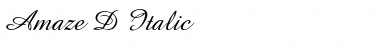 Download Amaze D Italic Font Title Preview