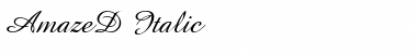 Download AmazeD Italic Font Title Preview