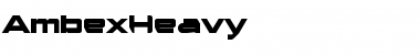 Download AmbexHeavy Regular Font Title Preview