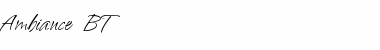 Download Ambiance BT Light Font Title Preview