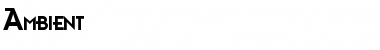 Download Ambient Medium Font Title Preview