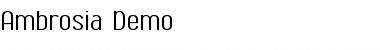 Download Ambrosia Demo Regular Font Title Preview