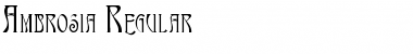 Download Ambrosia Regular Font Title Preview
