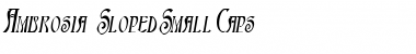 Download Ambrosia SlopedSmallCaps Font Title Preview