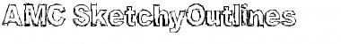 Download AMC_Sketchy Outines Regular Font Title Preview