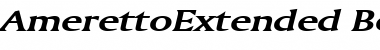Download AmerettoExtended BoldItalic Font Title Preview