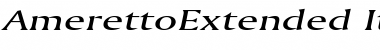 Download AmerettoExtended Italic Font Title Preview
