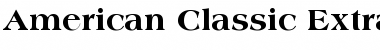 Download American Classic Extra Bold Regular Font Title Preview