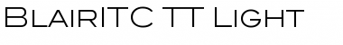 Download BlairITC TT Light Font Title Preview