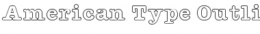 Download American Type Outline Regular Font Title Preview