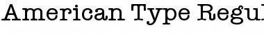 Download American Type Regular Font Title Preview