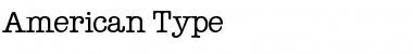 Download American Type Regular Font