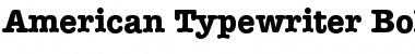 Download American Typewriter Bold Font