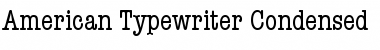 Download American Typewriter Condensed Font
