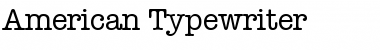 Download American Typewriter Regular Font