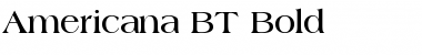 Download Americana BT Bold Font Title Preview