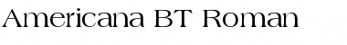 Download Americana BT Roman Font Title Preview