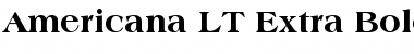 Download Americana LT ExtraBold Regular Font Title Preview
