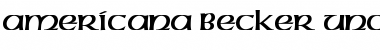 Download Americana Becker Uncial Regular Font Title Preview