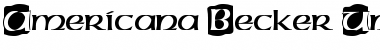 Download Americana Becker Uncial Ini Regular Font Title Preview