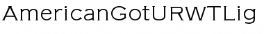 Download AmericanGotURWTLig Regular Font Title Preview