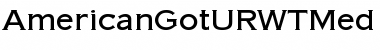Download AmericanGotURWTMed Regular Font Title Preview