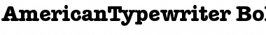 Download AmericanTypewriter BoldA Font Title Preview