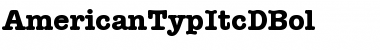 Download AmericanTypItcDBol Regular Font Title Preview