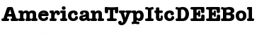 Download AmericanTypItcDEEBol Regular Font Title Preview