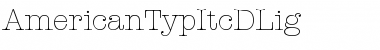 Download AmericanTypItcDLig Regular Font Title Preview