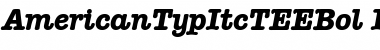 Download AmericanTypItcTEEBol Italic Font Title Preview