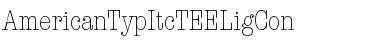 Download AmericanTypItcTEELigCon Regular Font Title Preview