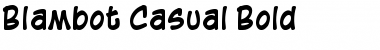 Download Blambot Casual Bold Font Title Preview