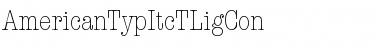 Download AmericanTypItcTLigCon Regular Font Title Preview