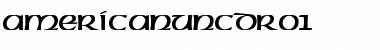 Download AmericanUncDRo1 Regular Font Title Preview