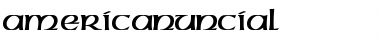 Download AmericanUncial Regular Font Title Preview