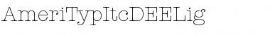 Download AmeriTypItcDEELig Regular Font Title Preview