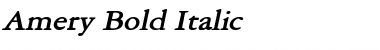 Download Amery Bold Italic Font Title Preview