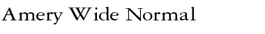 Download Amery Wide Normal Font Title Preview