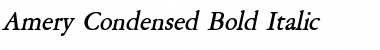 Download Amery-Condensed Bold Italic Font Title Preview